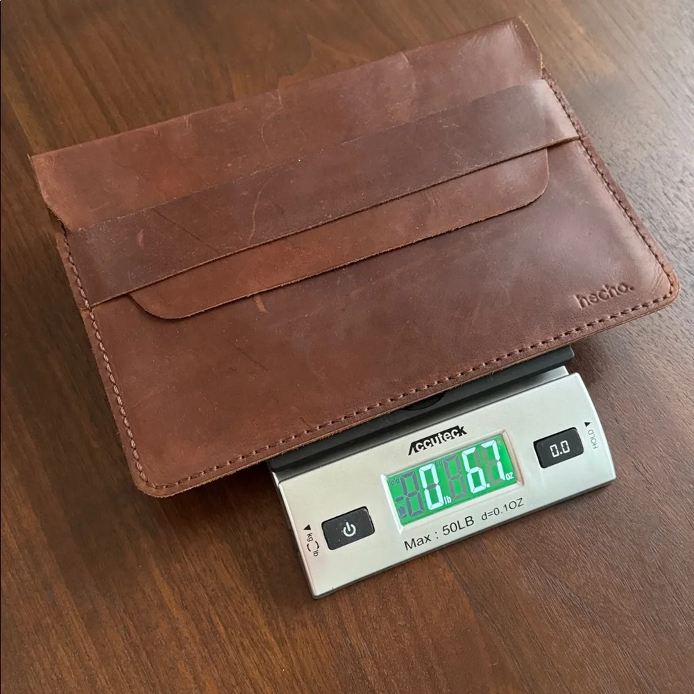 FULL GRAIN LEATHER Portfolio hecho. Fernando Artisan Case Cover Sleeve Envelope